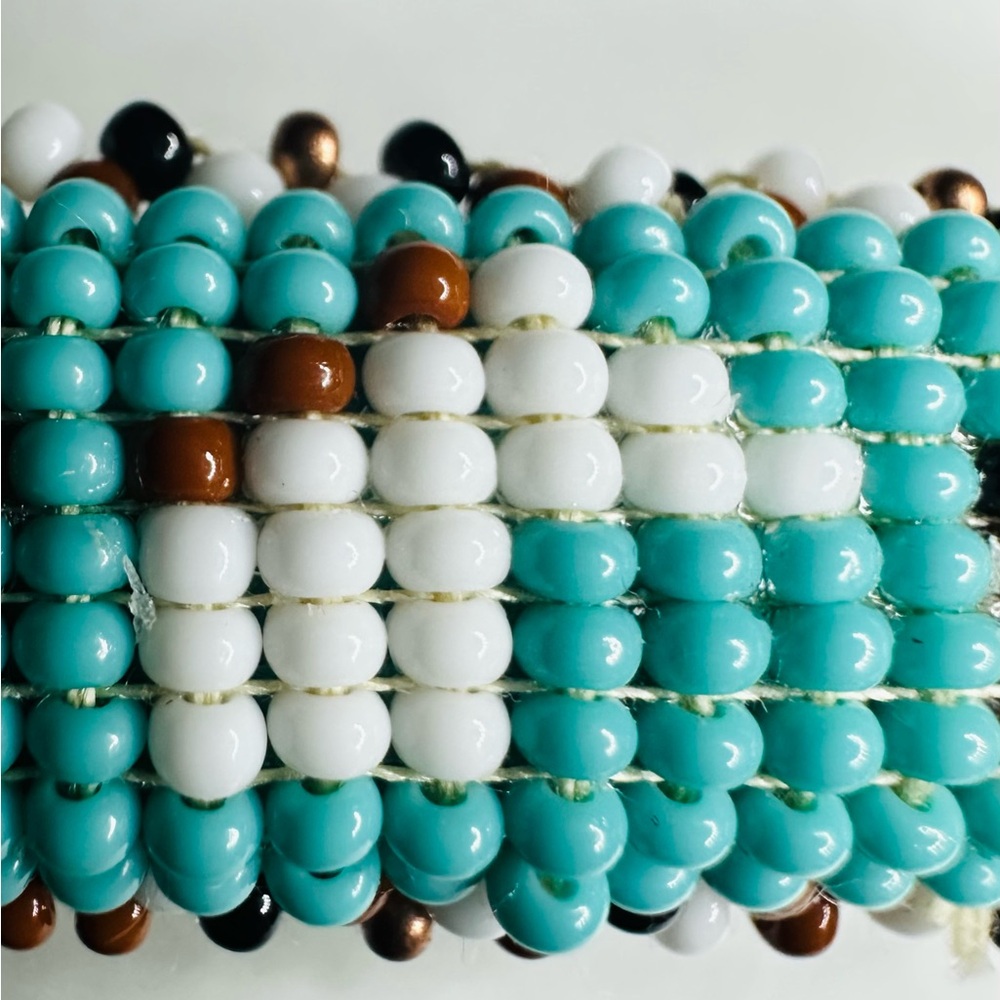 New Navajo Seed Bead Barrette - Horses - Picture 4 of 7